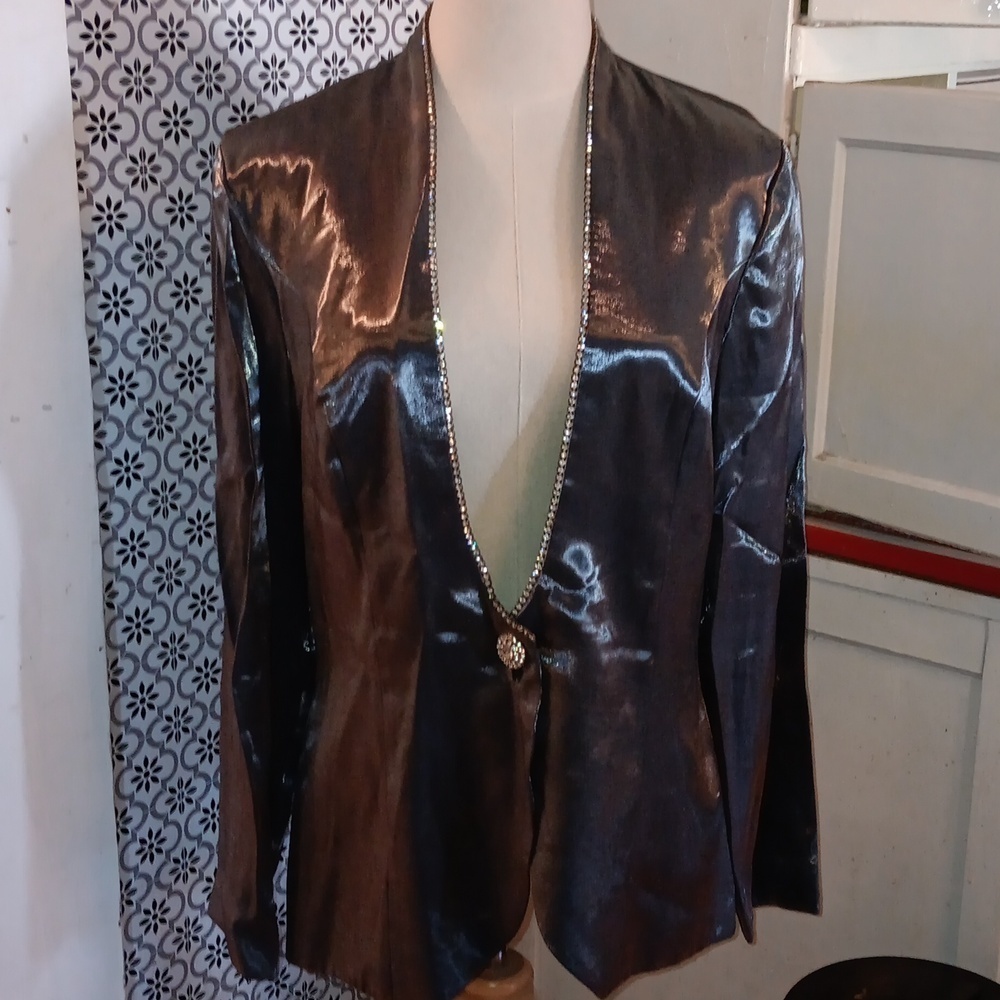 Vintage Cachet 12 made in USA 🇺🇸 silver gray jacket